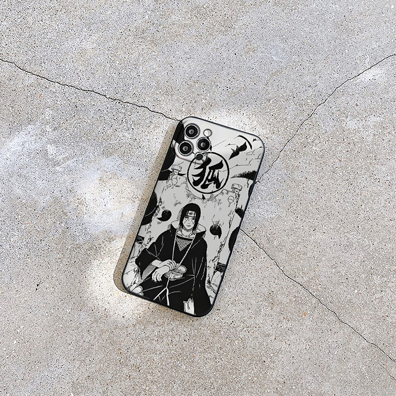Ốp lưng iphone cạnh vuông hình Uchiha Itachi 6/6splus/7/7plus/8/8plus/x/xr/xs/11/12/13/pro/max/plus/promax - q2179