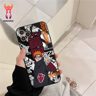 Ốp lưng cạnh vuông Nhựa Dẻo hình pain akatsuki  Cho iPhone 11 / 12 / 13 Promax 6 / 7 / 8 Plus / X / XR / Xs Max - q2180