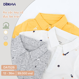 Dokma - áo cổ đức cộc tay 12-36m