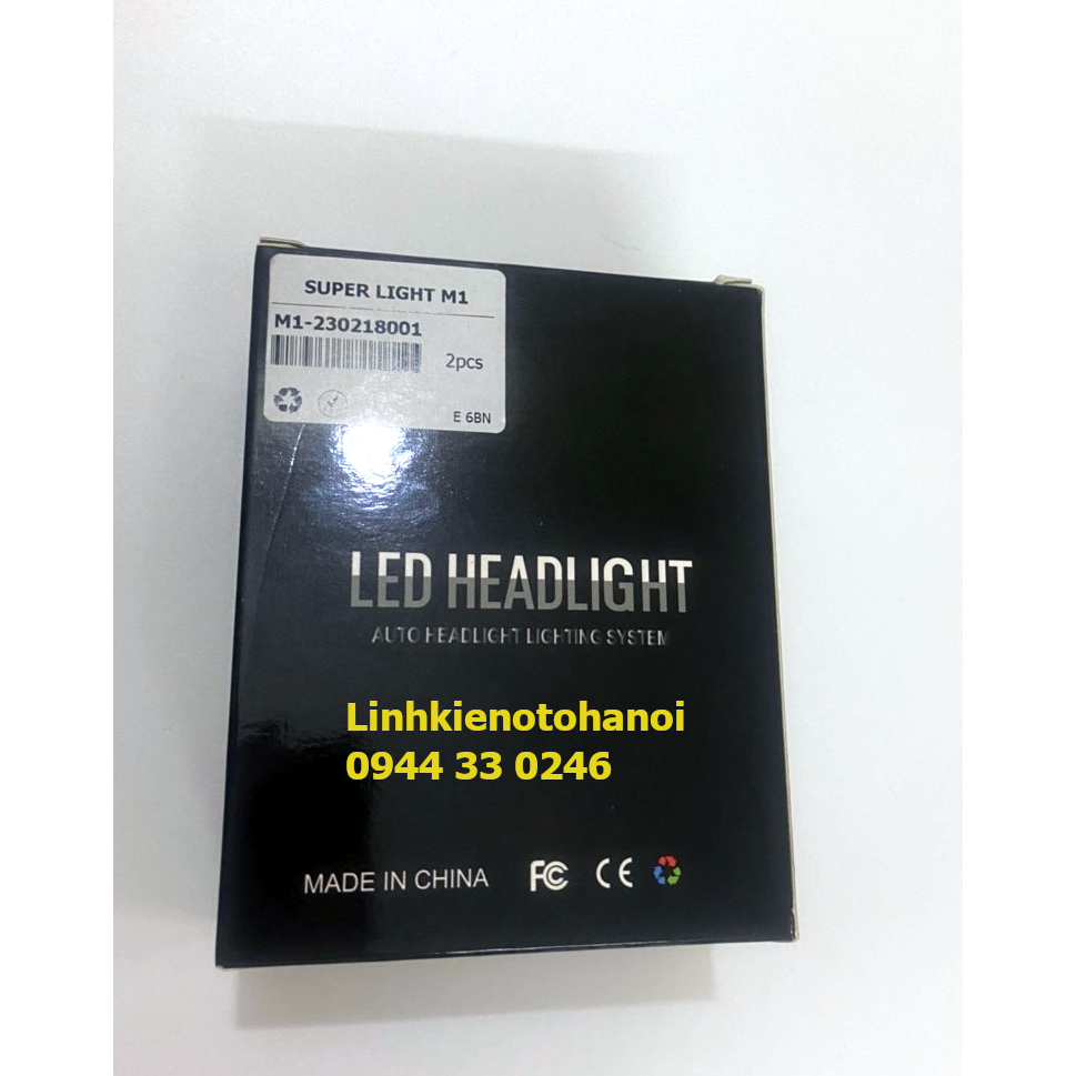 Đèn LED ô tô, Đèn pha, Đèn cos, Đèn gầm LED, Chân  H8 H11 9005, Super Light M1