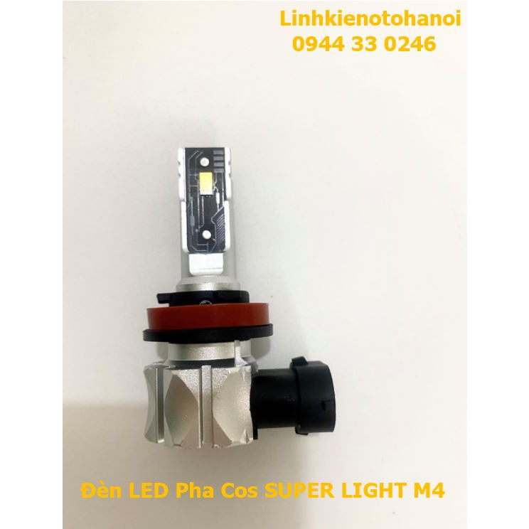 Đèn LED ô tô, Đèn pha, Đèn cos, Đèn gầm LED, Chân H8 H11 9005 HB3, Super Light M4