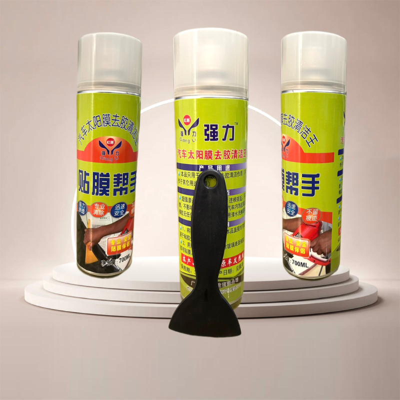 Dung dịch tẩy keo film cách nhiệt cho ô tô xe hơi hương chanh dung tích chai 500ml và bình xịt 700ml
