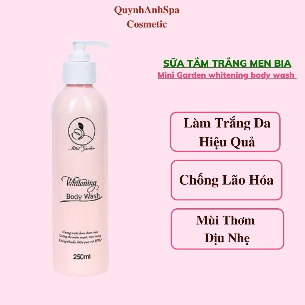 Sữa Tắm Men Bia Mini Garden Whitening Body Wash Dưỡng Trắng Da Hiệu Quả Quynhanhspa20 250ML