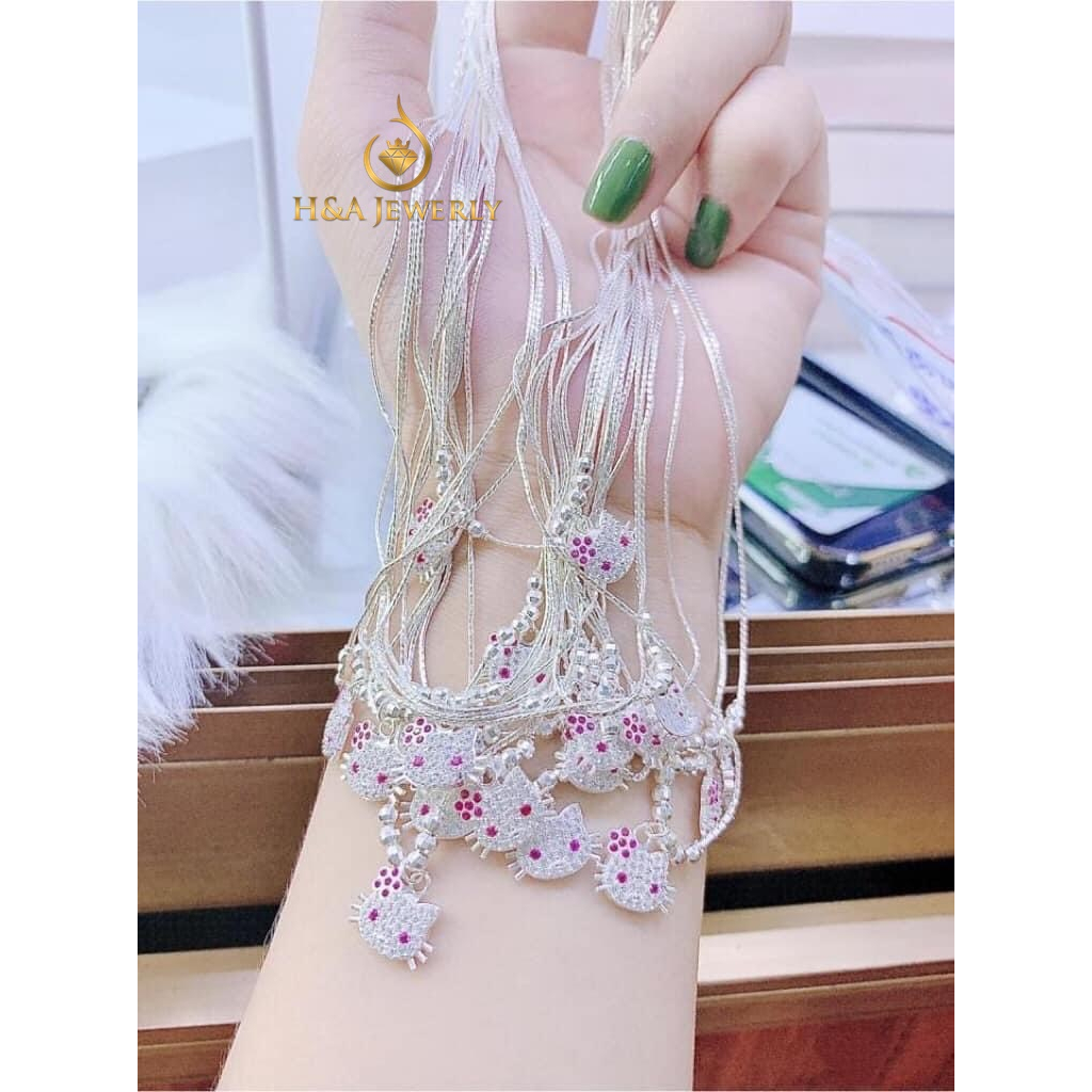 DÂY CHUYỀN BẠC MẶT MÈO KITTY CHO BÉ GÁI - TRANG SỨC BẠC