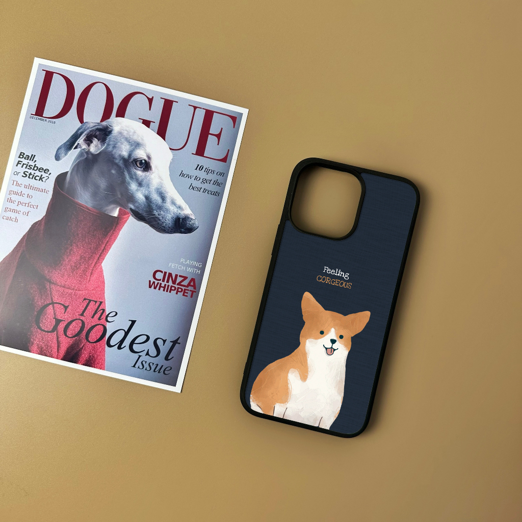 Ốp lưng Woof in hình chó Corgi dog dành cho điện thoại Oops Case OPCA025