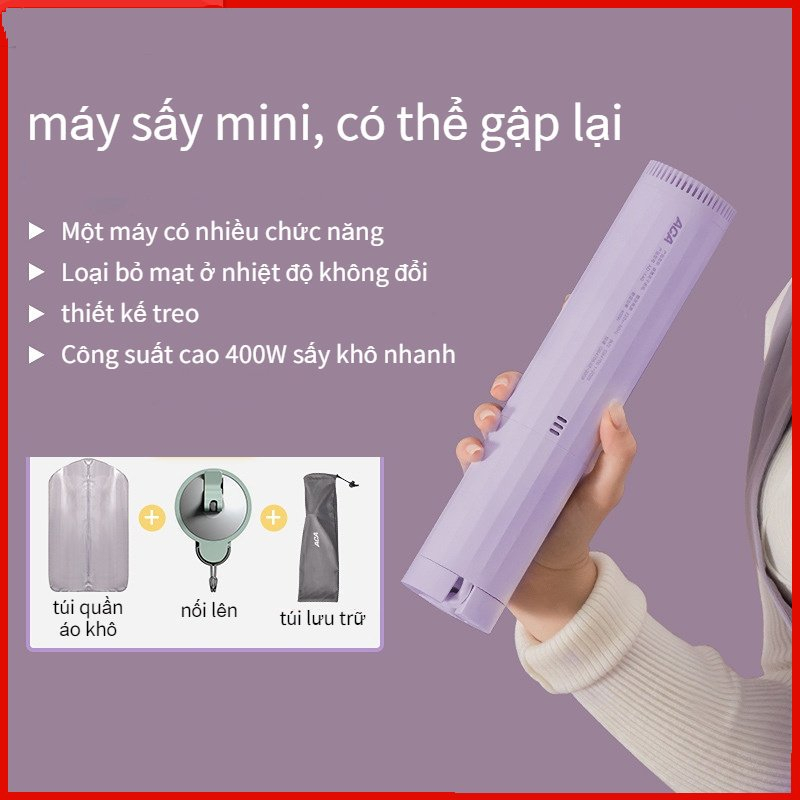 Máy sấy khô nhanh quần áo di động ACA DRYER cao cấp (Bộ Full phụ kiện như ảnh) ☘️ FREESHIP ☘️