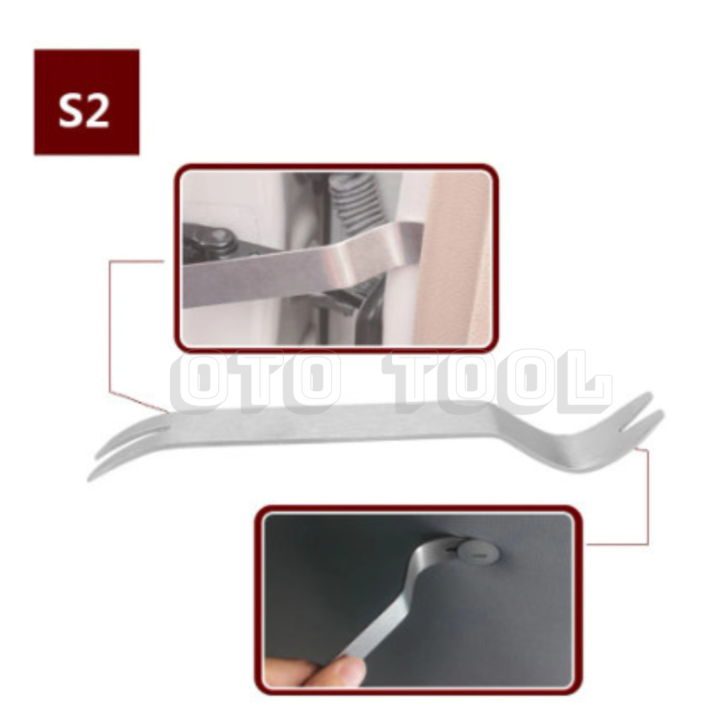 Thanh nạy Inox cậy chốt nở nhựa Taplo Tapoi chuyên dụng hàng Hamei OTO TOOL