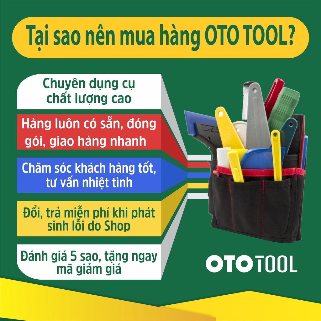 Gạt nước cao su đỏ đẩy nước Film cách nhiệt kính xe ô tô OTO TOOL