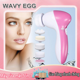 Máy rửa mặt 5 in 1, massage 5in1， Vệ sinh và chăm sóc da giúp da sạch mụn và trắng sáng，Máy rửa mặt