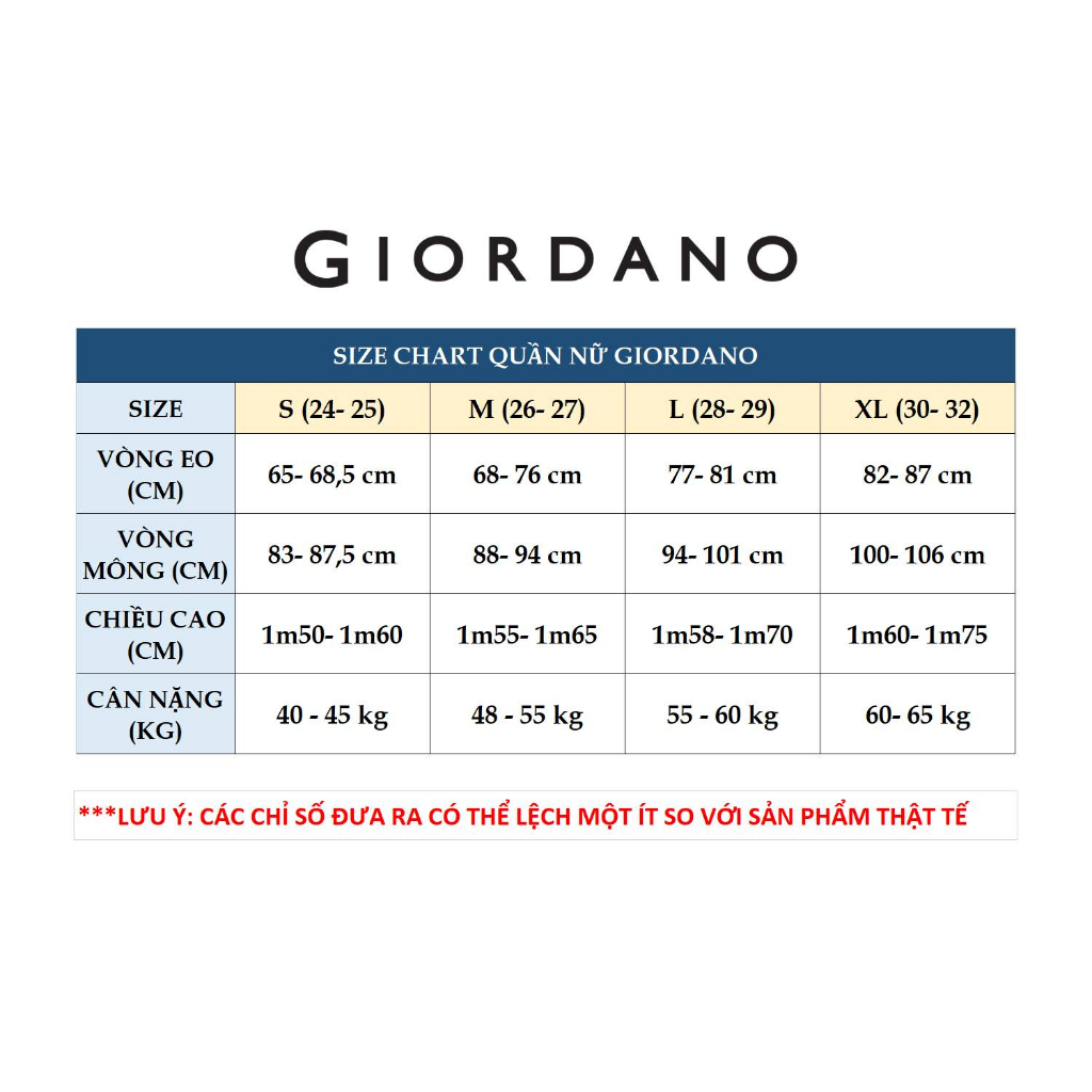 Quần Dài Kaki Nữ Giordano 05413018