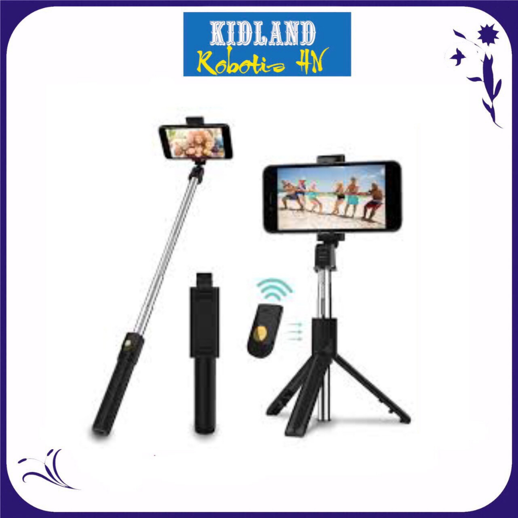 Gậy chụp ảnh 3 chân kèm remote, có đèn led trợ sáng - Gậy tự sướng selfie chụp hình điều khiển từ xa