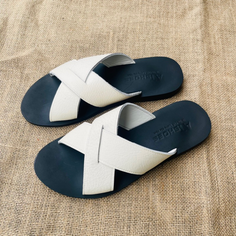 Dép Da Nam Cao Cấp Da Bò Thật Dép Quai Chéo Da Bò Thật Phong Cách Trẻ Trung CAT224