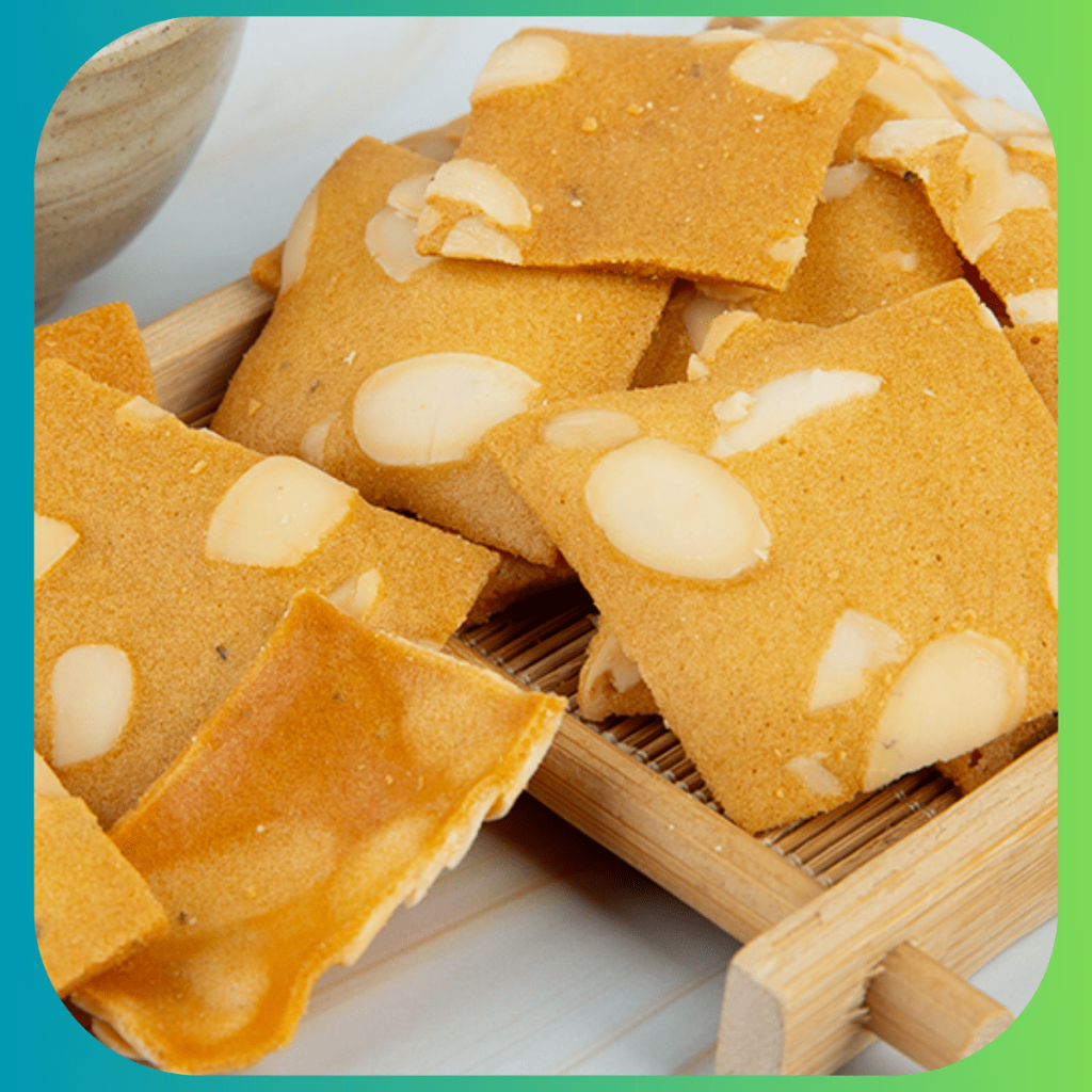 Bánh Ngói Hạnh Nhân cắt lắt , Bánh Ăn Kiêng , Giảm cân, Ngon miệng, Không lo tăng cân