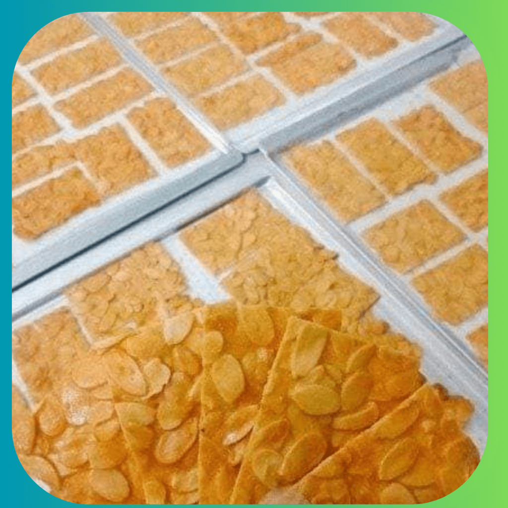 Bánh Ngói Hạnh Nhân cắt lắt , Bánh Ăn Kiêng , Giảm cân, Ngon miệng, Không lo tăng cân