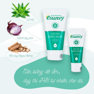 Esunvy – sữa rửa mặt ngừa mụn 150g