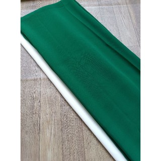Vải may áo dài - vải silk lụa màu xanh lá đậm