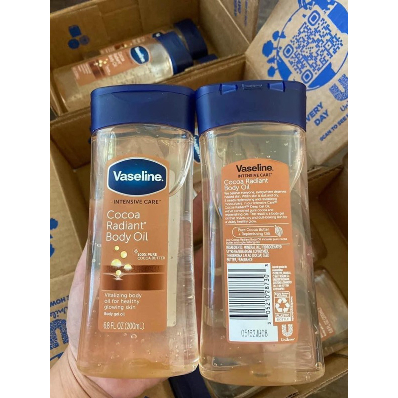 DƯỠNG THỂ VASELINE COCOA BODY GEL OIL 200ml