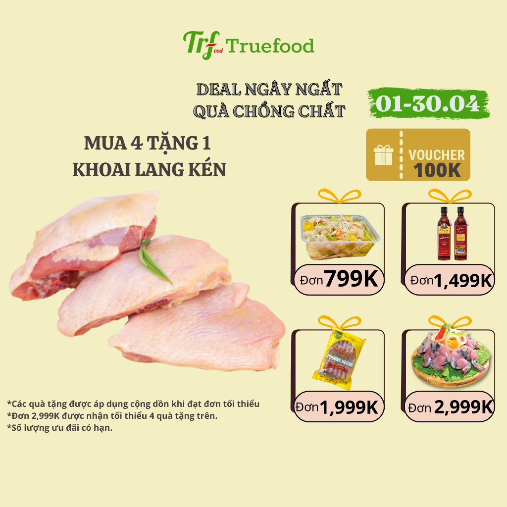 Má đùi gà nhập khẩu 500g [Chỉ giao hỏa tốc HN]