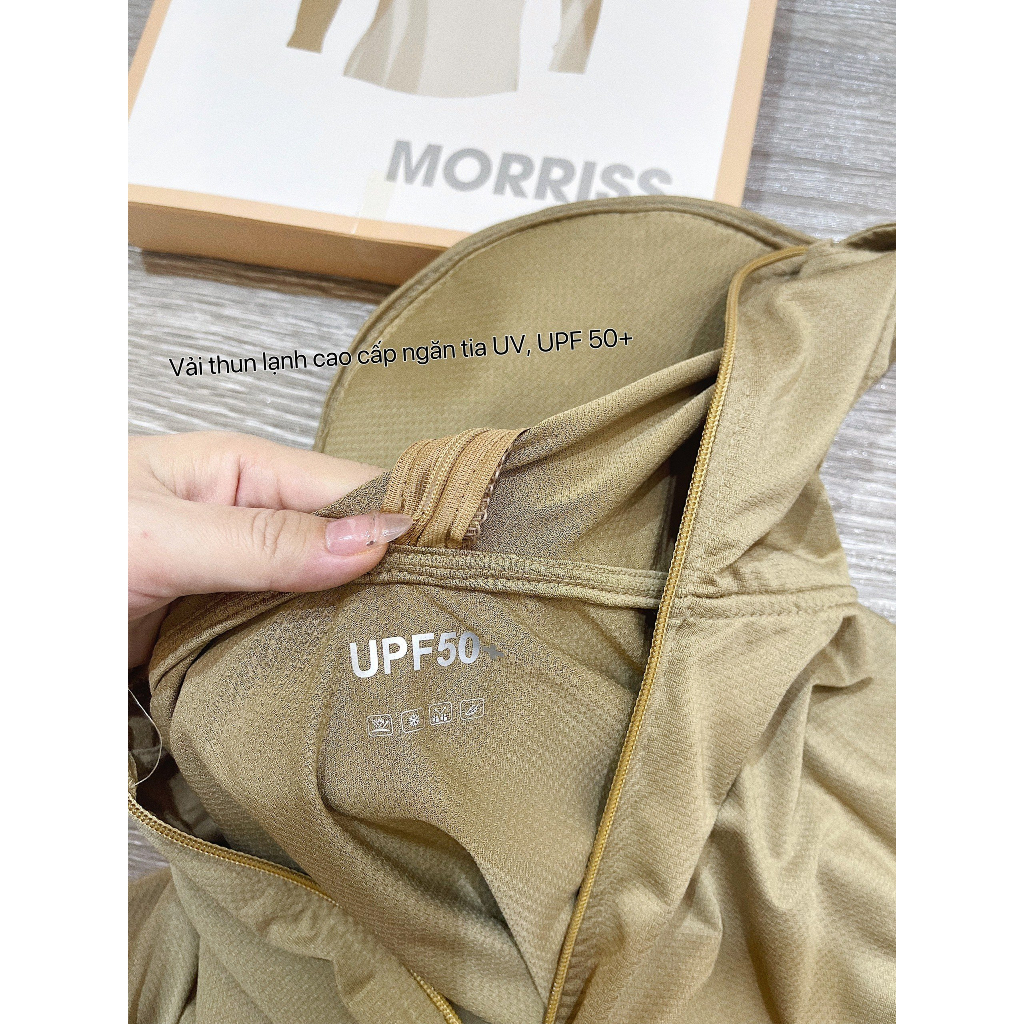 Áo chống nắng MORRISS 2 lớp, chất vải thun mát lạnh mới nhất 2023