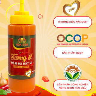 Chai tương ớt để bàn 500ml - tương việt hoa sen