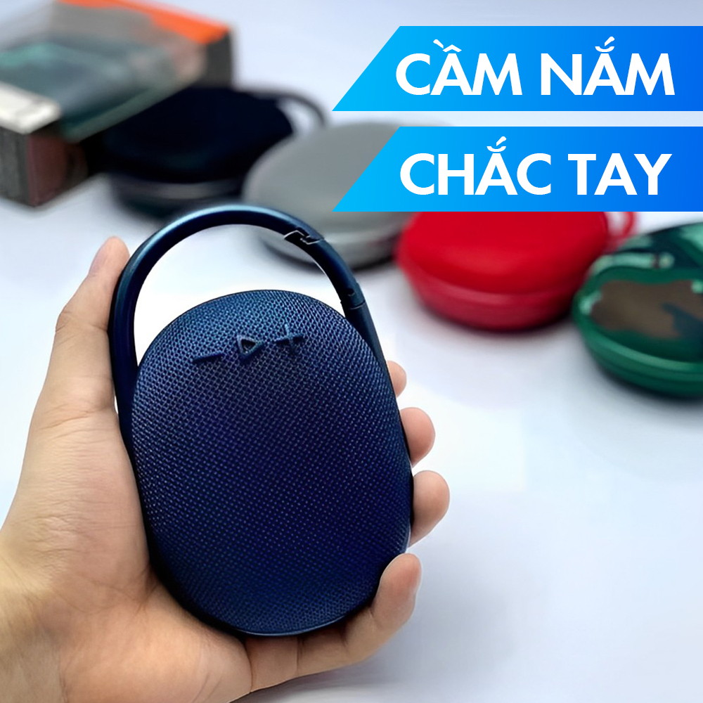 Loa Bluetooth Dã Ngoại Clip 4- Có Móc Treo Tiện Dụng - Hỗ trợ Thẻ Nhớ/USB