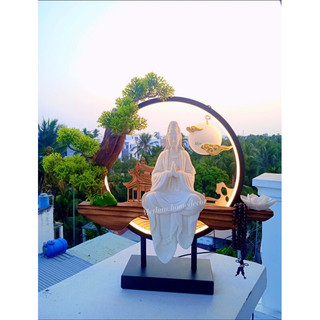 Tượng quan âm gốm sứ cao cấp 30cm