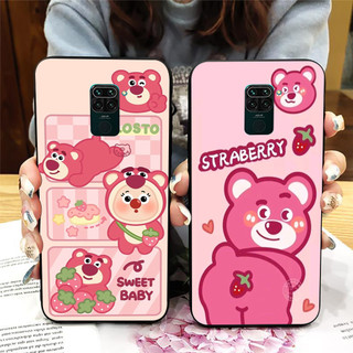 Ốp lưng xiaomi redmi note 9 / redmi note 9s / redmi note 9 pro in hình gấu dâu siêu cute,dễ thương