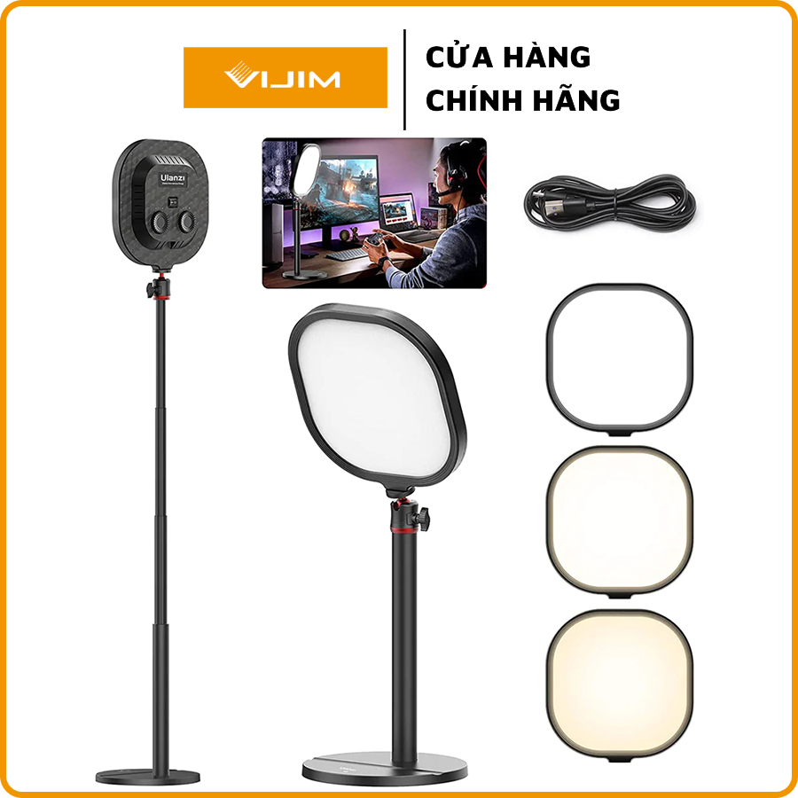 VIJIM K7 - Đèn Trợ Sáng Để Bàn Hỗ Trợ Livestream / Quay Phim / Chụp Hình  | Hàng Chính Hãng