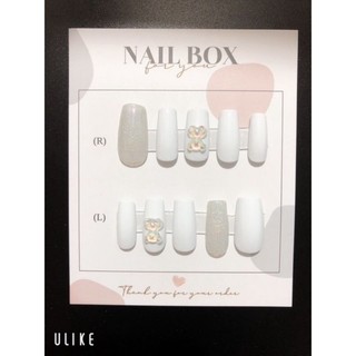 Nailbox thiết kế ChangNails charm gấu mã a13
