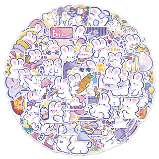 Set 60 Sticker Dán Hoạt Hình Dễ Thương