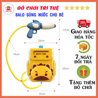 Balo súng nước đi biển cho bé - genius store