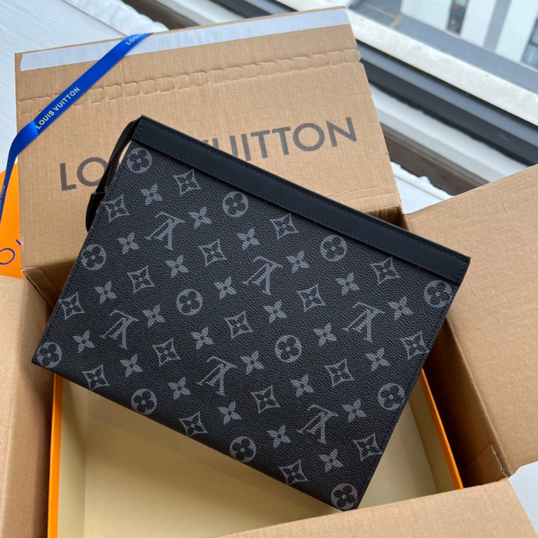 Túi, ví cầm tay, kẹp nách nam, clutch nam LV Voyage Monogram sang chảnh, cao cấp super