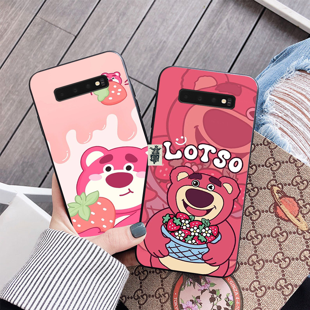 Ốp lưng Samsung s10 / ss s10 5g / ss s10 plus / ss s10+ in hình gấu dâu siêu cute,dễ thương