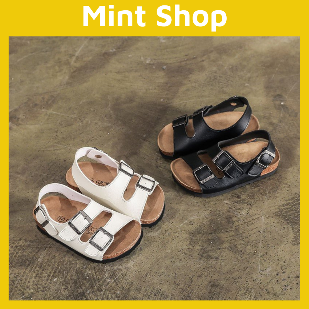 Giày sandal cho bé dép quai hậu kiểu dáng đơn giản cho bé trai và bé gái size từ 1 - 4 tuổi