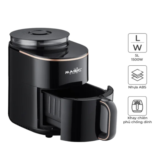 Thanh lý Nồi Chiên Không Dầu Kết Hợp Hấp Magic Eco S05 – 5 Lít - TÌNH TRẠNG SP 95%