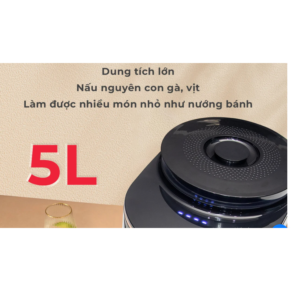 Thanh lý Nồi Chiên Không Dầu Kết Hợp Hấp Magic Eco S05 – 5 Lít - TÌNH TRẠNG SP 95%