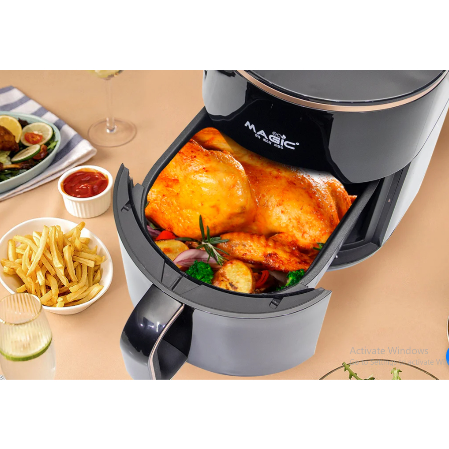 Thanh lý Nồi Chiên Không Dầu Kết Hợp Hấp Magic Eco S05 – 5 Lít - TÌNH TRẠNG SP 95%