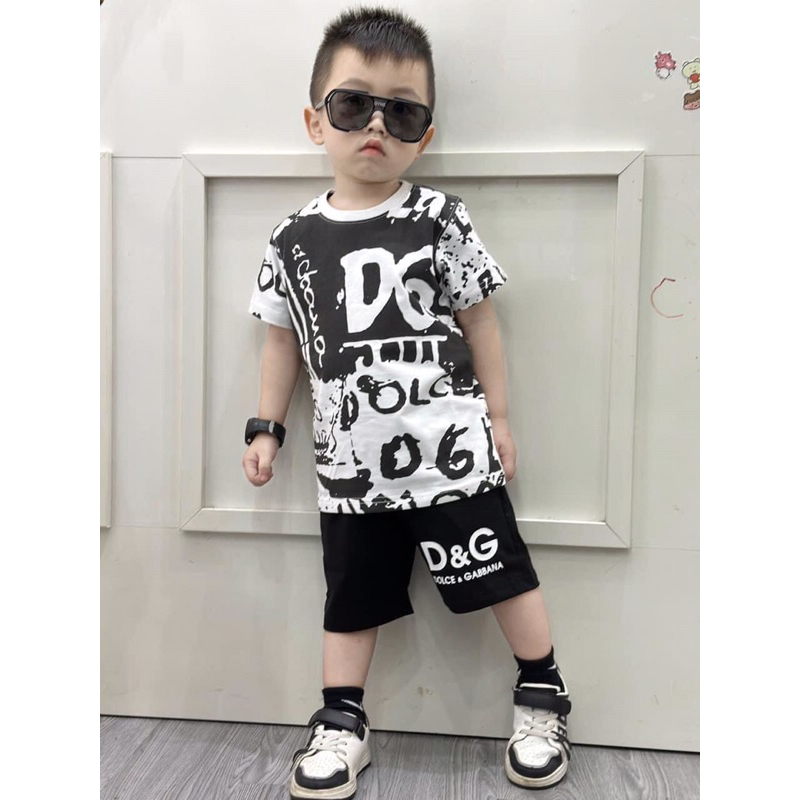 Bộ loang D.G cotton cho bé trai