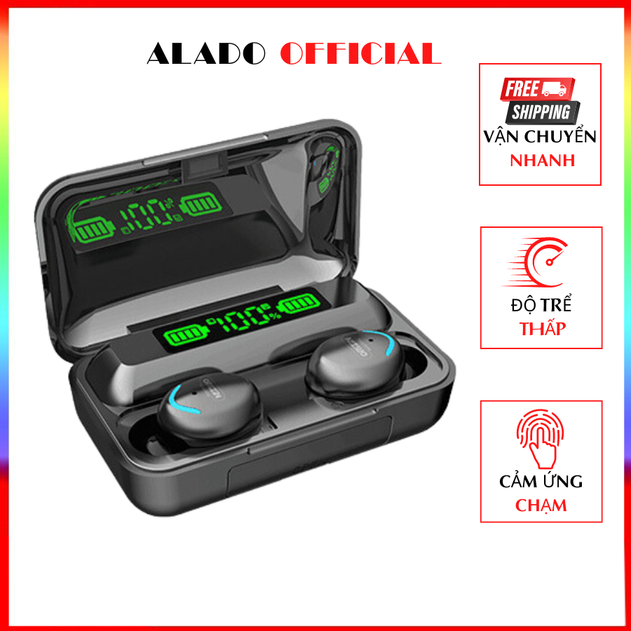 Tai Nghe Không Dây Bluetooth Thể Thao F9 Pro TWS 5.0 Nghe Nhạc, Chơi Game Độ Trể Thấp - F9Pro