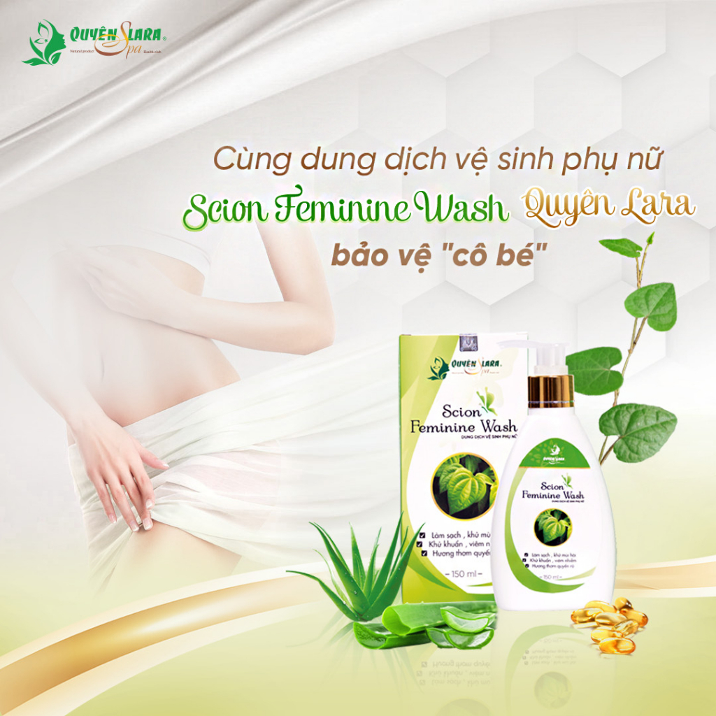 Dung Dịch Vệ Sinh Phụ Nữ QUYÊN LARA Làm Hồng Hết Ngứa Phụ Khoa An Toàn Tuyệt Đối Cả Bà Bầu Sau Sinh 150Ml