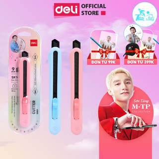 Dao rọc giấy Deli lưỡi thép không gỉ nhiều mẫu 2040/2054/2058- Bộ lưỡi dao cắt giấy văn phòng