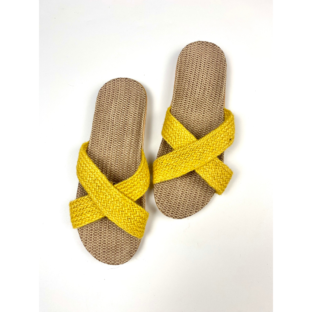 Dép Cói JOLII.SG Quai Trơn Ngang, Êm - Nhẹ - Phù Hợp Mang Đi biển - Văn phòng - Mang trong nhà