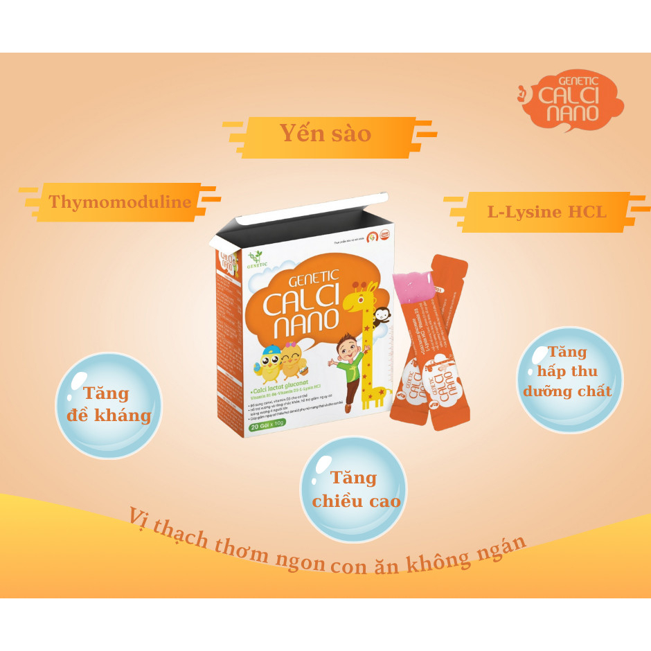 THẠCH GENETIC CANXI NANO- Hỗ Trợ Bổ Sung Canxi Cho Cơ Thể