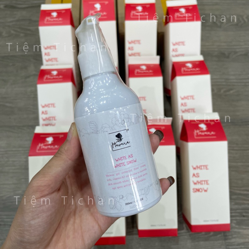 Sữa tắm trắng HAVANA BODY (PHIÊN BẢN MỚI) đậu hũ non nâng tone trắng da, mịn màng