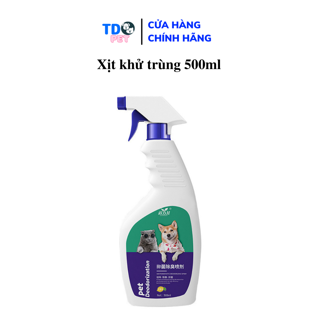 Xịt khử mùi cho chó mèo thú cưng hương nước hoa 500ml