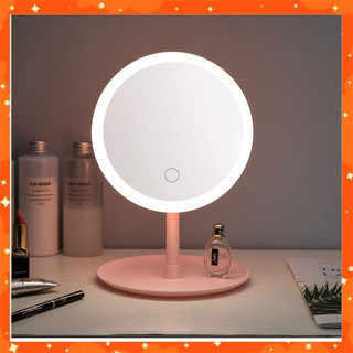 Gương trang điểm để bàn có đèn Led, cảm ứng thông minh mẫu mới siêu hot
