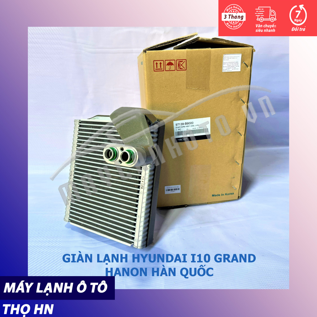 Dàn (giàn) lạnh Hyundai I10 Grand 2014-2018 hàng xịn Ấn Độ / Hàn Quốc (hàng chính hãng nhập khẩu trực tiếp)
