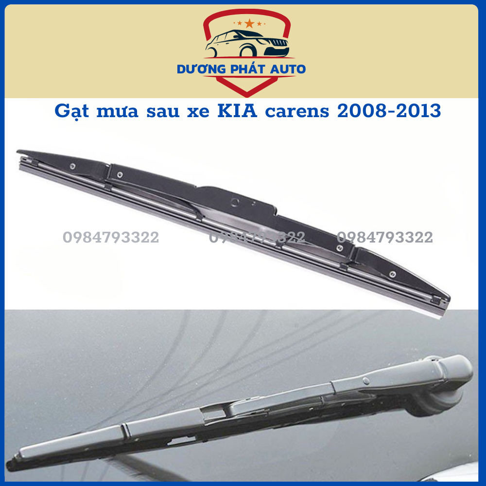 Lưỡi gạt mưa sau xe, gạt mưa kính hậu xe Kia Carens 2008-2013- gạt mềm silicon, siêu sạch chuẩn form xe.
