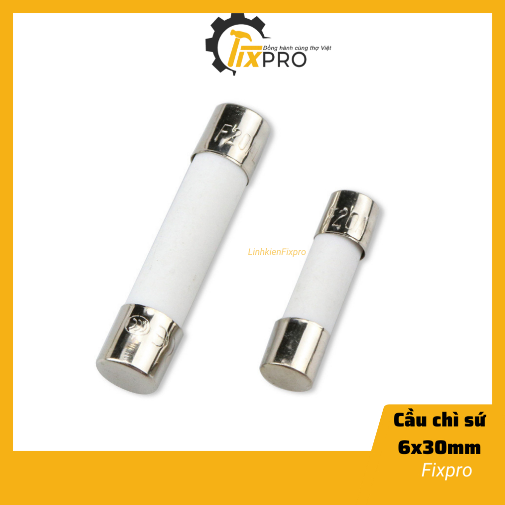 Cầu chì sứ 30A 250V 6x30mm chất lượng tốt