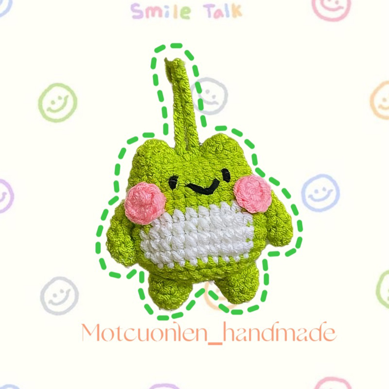 🐸 móc khóa ếch len handmade